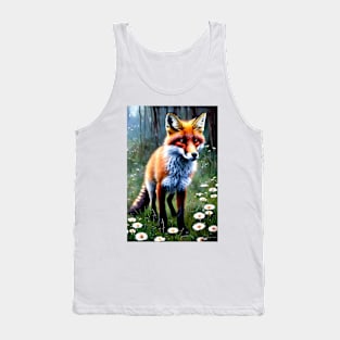 Fox among flowers 1 Tank Top